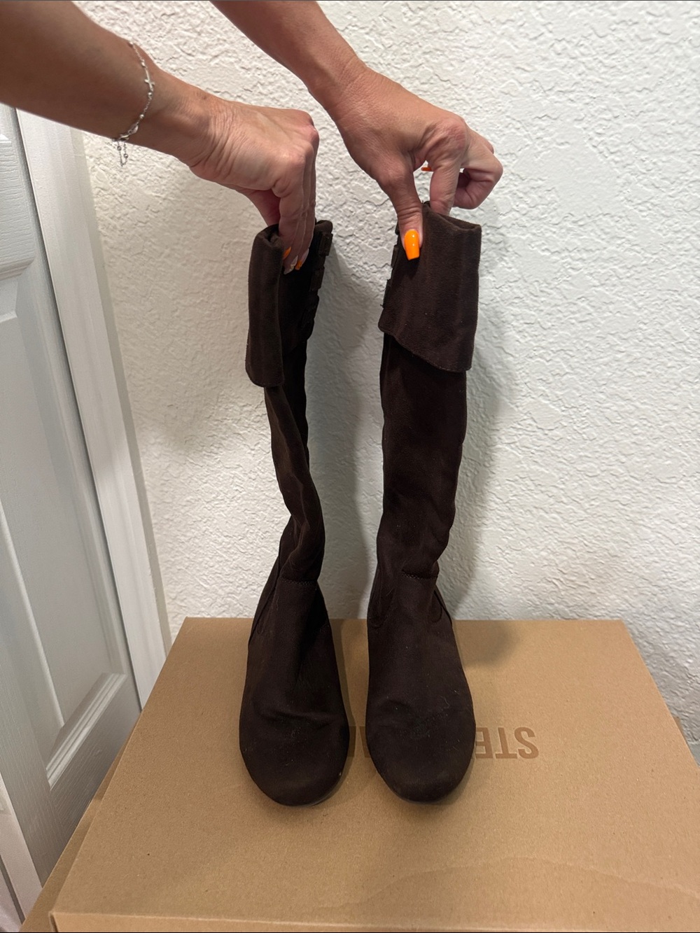 Route 66 Dark Brown Suede Over-the-Knee Boots